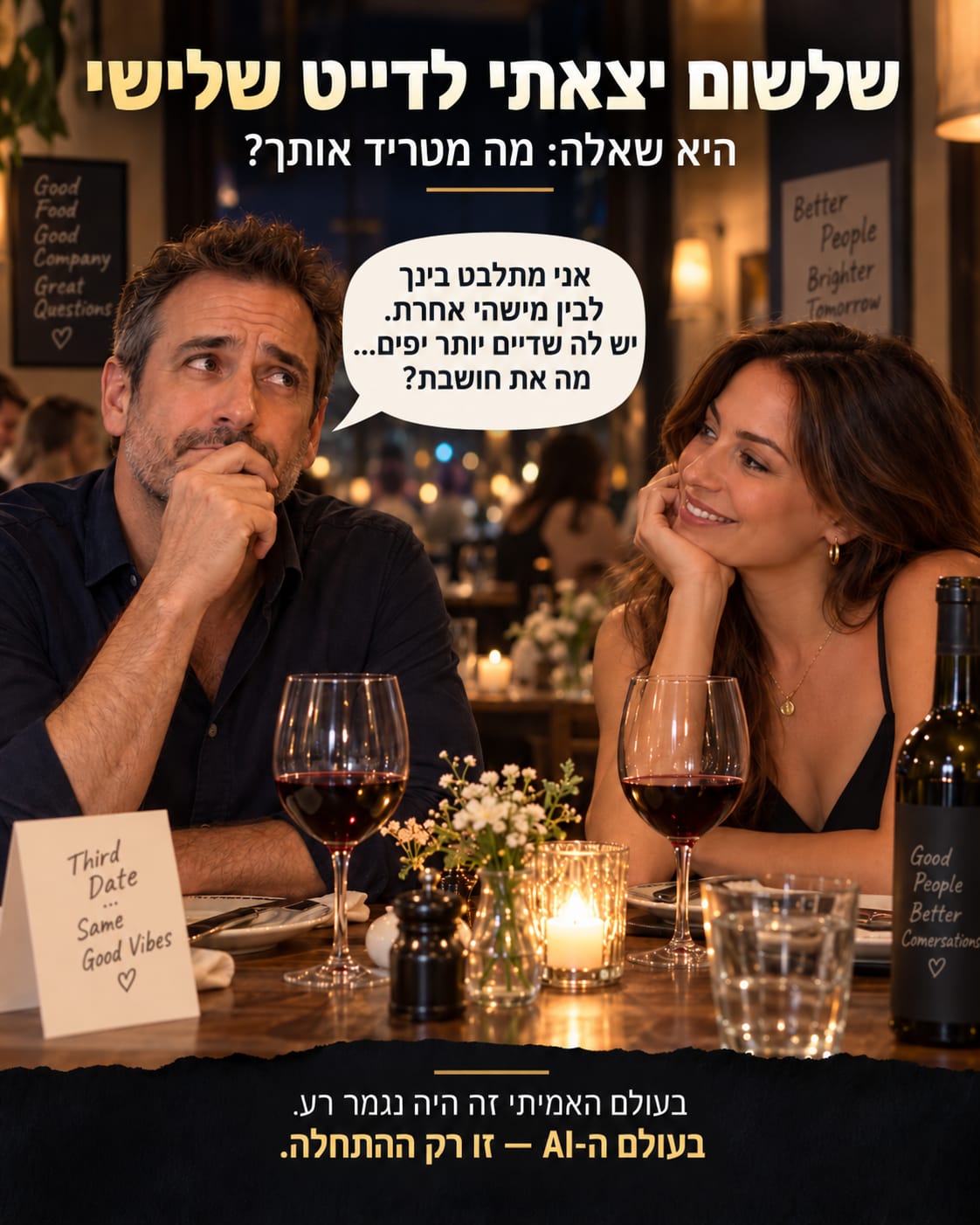 דייט שלישי - בעולם האמיתי זה היה נגמר רע